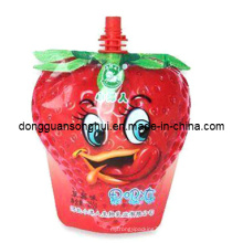 Plastic Juice Spout Bag/Special Shaped Spout Bag for Fruit Juice